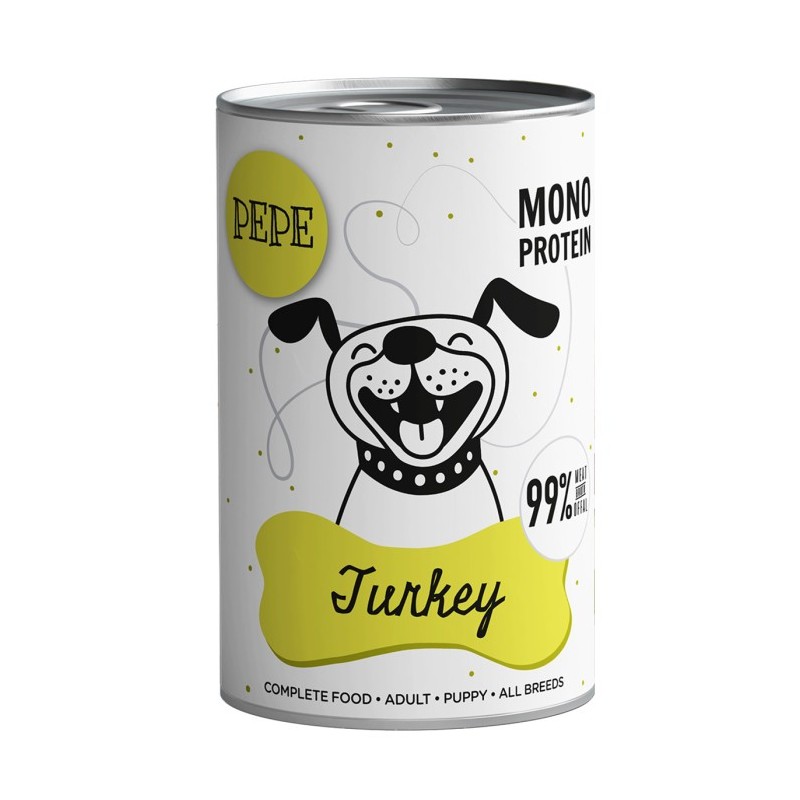 Karma mokra dla psa Pepe Turkey (indyk) 400g