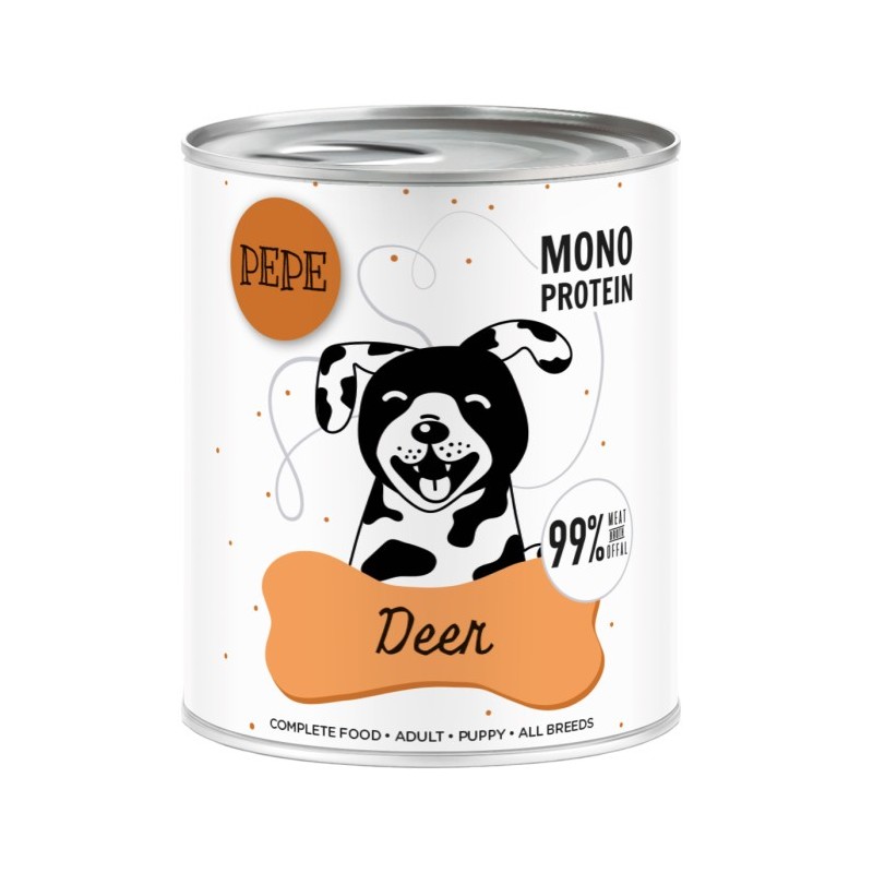 Karma mokra dla psa Pepe Deer (jeleń) 800g XL