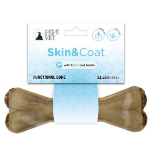 Gryzak dla psa Pepe Vet kość funkcjonalna Skin&Coat (skóra i sierść) 13,5cm