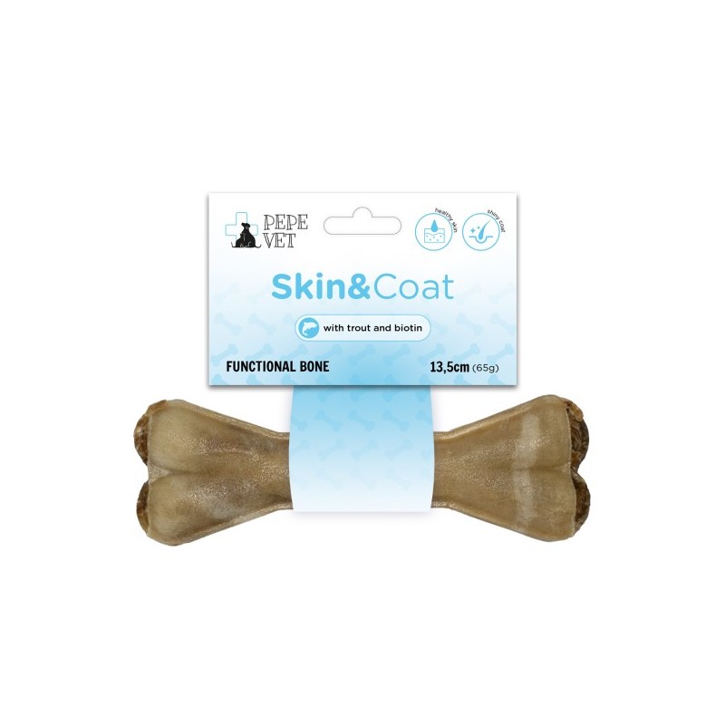 Gryzak dla psa Pepe Vet kość funkcjonalna Skin&Coat (skóra i sierść) 13,5cm