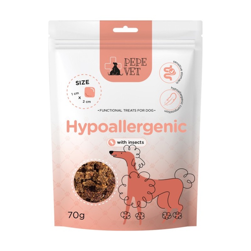 Przysmak dla psa  Pepe Vet Hypoallergenic Insect 70g
