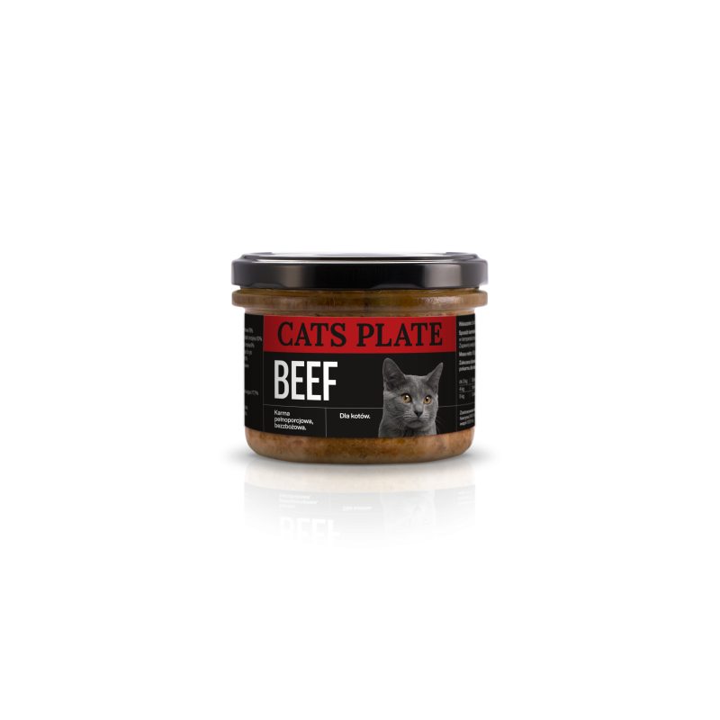 Cats Plate Beef 180g