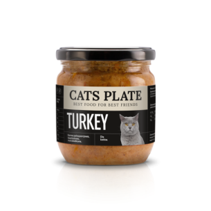 Karma mokra dla kota Cats Plate Turkey Indyk 360 g