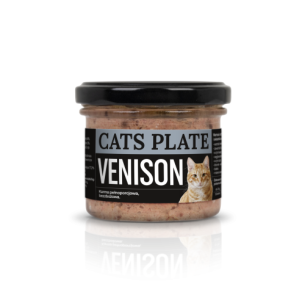 Karma mokra dla kota Cats Plate Venison Sarna 100 g