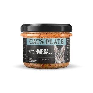 Karma mokra dla kota Cats Plate Anti Hairball Duck 180 g