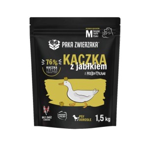 Karma sucha dla psa Paka Zwierzaka kaczka z jabłkiem M 1,5 kg