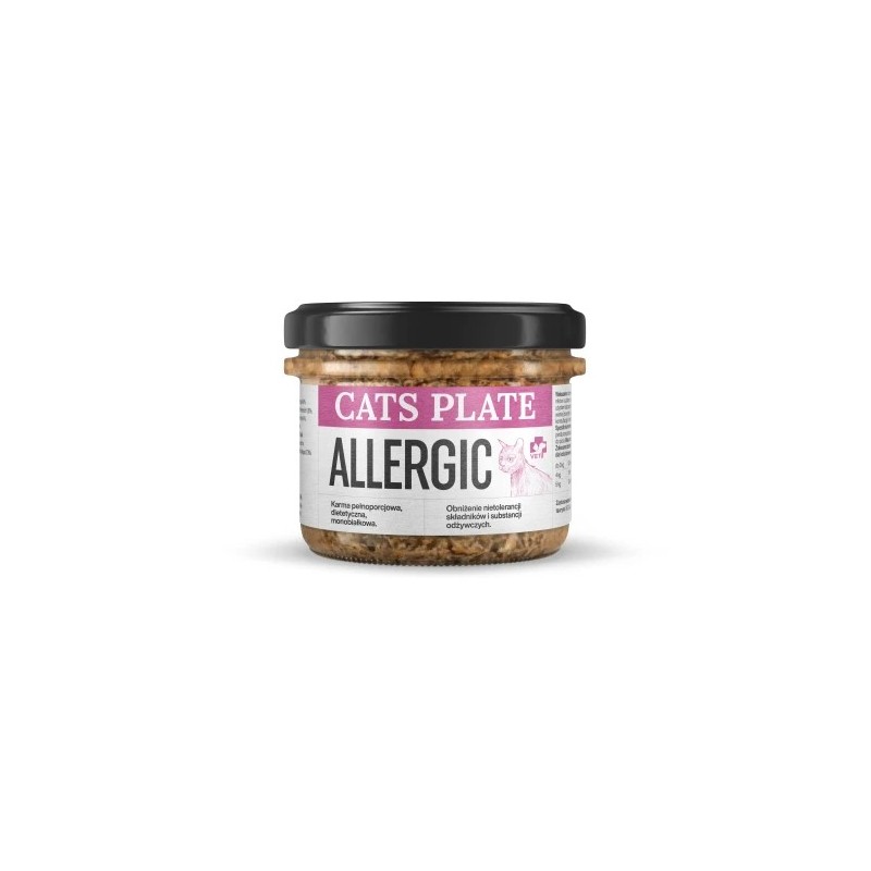 Karma mokra dla kota Cats Plate Vet Allergic 180 g