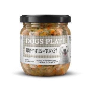 Karma mokra dla psa Dogs Plate Happy Bites z indykiem 380 g