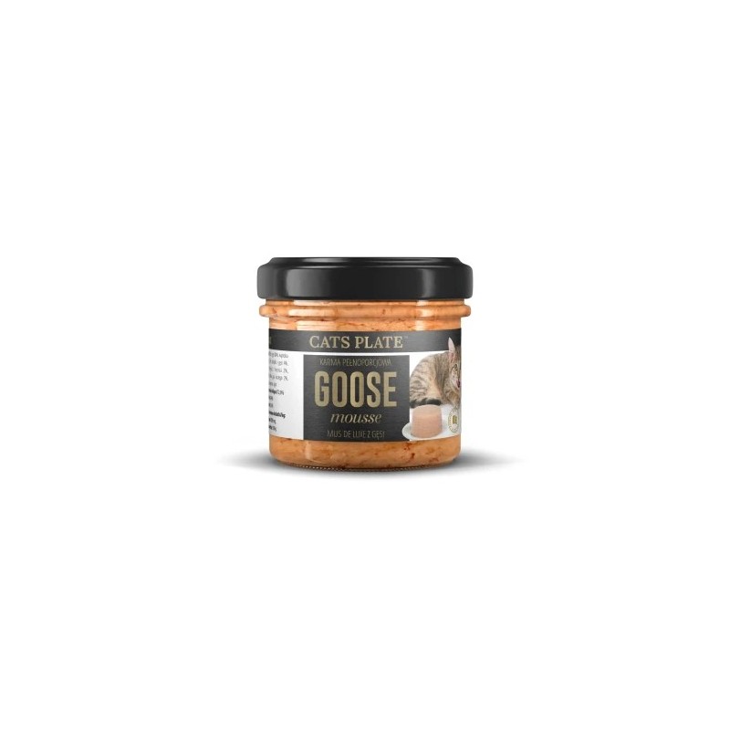 Karma mokra dla kota Cats Plate Goose Mousse Gęś 100 g