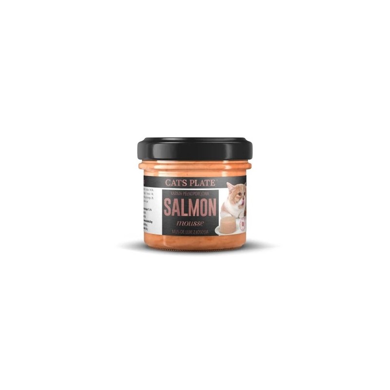 Karma mokra dla kota Cats Plate Salmon Mousse Łosoś 100 g