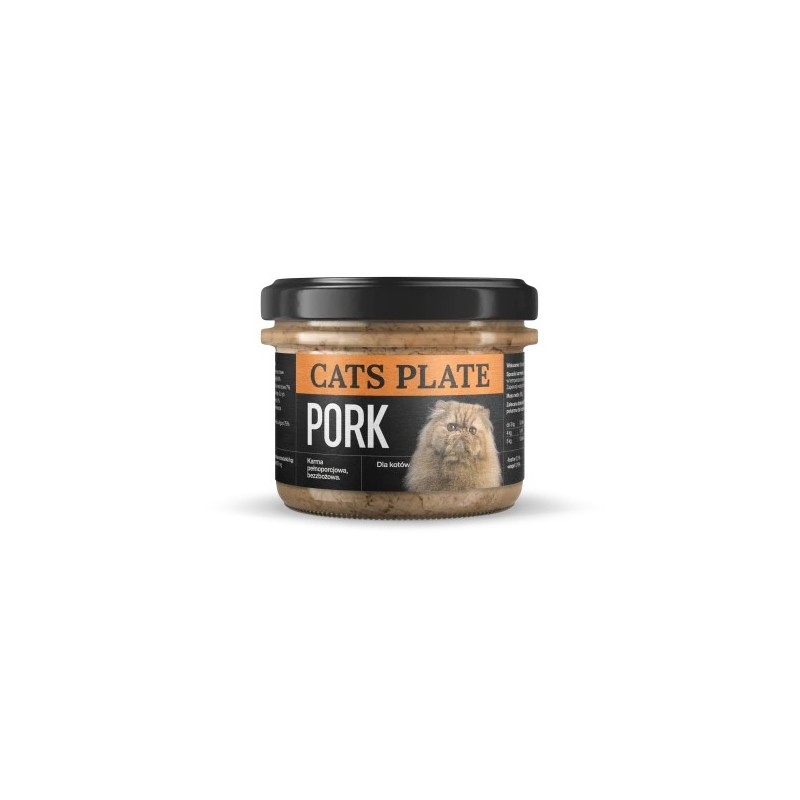 Karma mokra dla kota Cats Plate Pork Wieprzowina 180 g