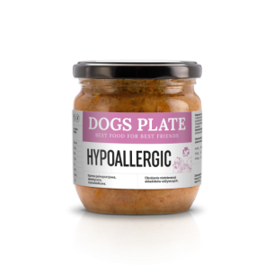 Karma mokra dla psa Dogs Plate Vet Hypoallergic z koziną 360 g